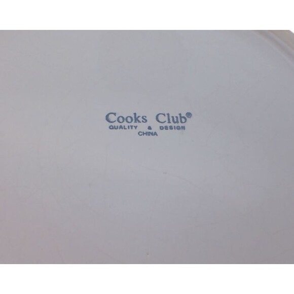 3qt Serving Bowl White Fall Corn Pumpkin Gourd Leaf Ceramic Cooks Club Vintage - Picture 3 of 7